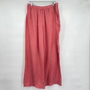 Women's Velvet by Graham & Spencer Lola Linen Pull-On Pant Chili Pants L - Picture 1 of 5