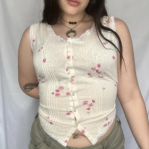 VINTAGE Coquette Lingerie Top Size L - Picture 1 of 5