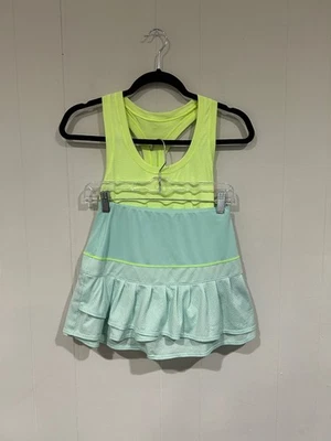 Nuevo Lucky In Love Plisado Tenis Skort Falda Pantalones Cortos XS Con Athleta Neón Tanque Foto 1 de 4