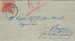 da Bagnolo per Brescia con cent. 15 III tipo (N. 6). - Picture 1 of 1