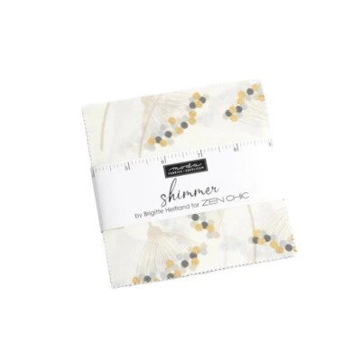 Moda Charm pack Shimmer by Brigitte Heitland for ZEN CHIC 1840PP 42 5" squares - Image 1 of 2