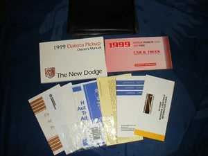 1999 99 DODGE DAKOTA PICKUP TRUCK OEM OWNERS MANUAL SET COMPLETE + CASE NICE! - Bild 1 von 4