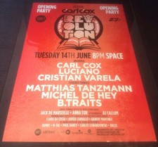CARL COX 2016 THE FINAL CHAPTER @ SPACE IBIZA - IBIZA CLUB POSTERS - MUSIC DJ
