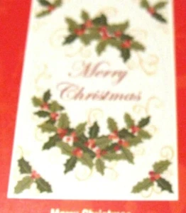 Película adhesiva para ventana FELIZ NAVIDAD puerta ovalada o puerta de medio vidrio 21 X 34" nueva en paquete - Imagen 1 de 2