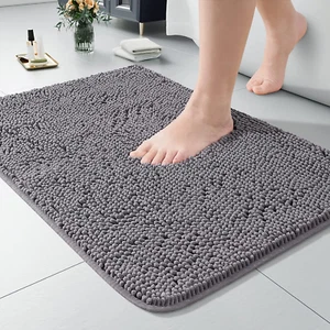 Luxus Badteppich zottige Badematte 24 x 17 Zoll, waschbar rutschfeste Badematten fo - Bild 1 von 22