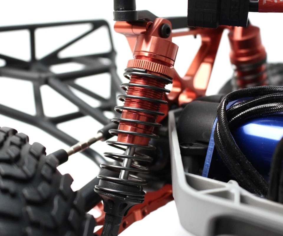 Racers Edge Traxxas Slash 2/4WD Aluminum Rear Shock PAIR - RED [RCE-1850-R] - Image 1 of 2