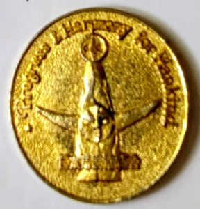 TARO OKAMOTO, Japan Osaka Expo'70 Tower Of The Sun, Commemorative Golden Medal - Picture 1 of 4