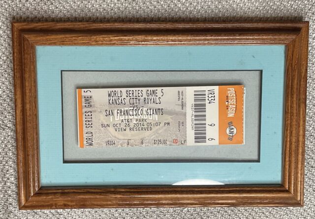 SAN FRANCISCO GIANTS 2001 Unused Ticket Panel Tie Breaker Games