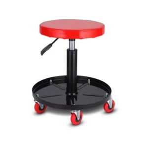 Auto Repair Tool Workshop Chair Car Repair Stool 5 Wheels Bench Adjustable - Picture 1 of 8