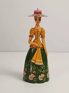 Vintage Sergiev Posad handbemalt geschnitzt Holz russische Volkskunst Frau Figur - Bild 1 von 11