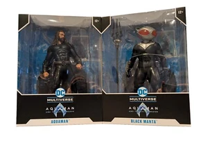 McFarlane Aquaman y el Reino Perdido - Aquaman y Manta Negra, 30 cm, Paquete - Imagen 1 de 4