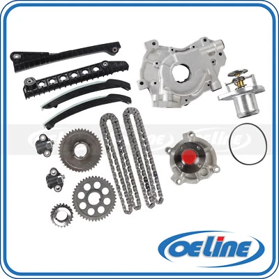 For 09-14 Ford E150 E250 E350 5.4L Timing Chain Kit Oil Water Pump Thermostat - Image 1 of 4