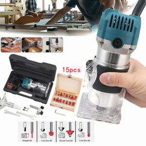 1200W 1/4 Electric Hand Trimmer Wood Laminator Palm Router Joiners Laminate Tool