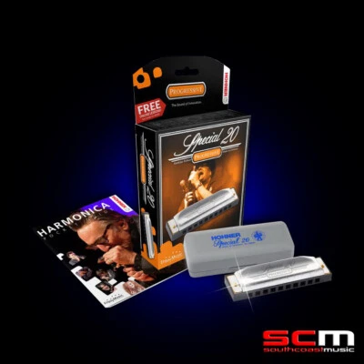 Hohner SPECIAL 20 Harmonica 10 Hole 20 Reed 560/20 Progressive Harp Key of Eb - Image 1 of 4