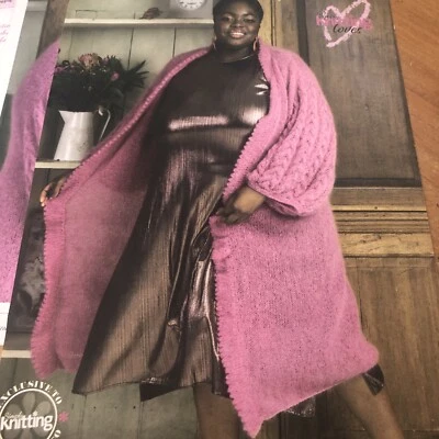 Fluffy Cardigan Knitting Pattern, Long Jacket, Mohair, Oksana Dymyd - Image 1 of 4