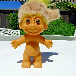 Vintage Troll Puppe Davey Crockett Skinny Dipping, keine Ahnung was mit der Hose passiert ist - Bild 1 von 5