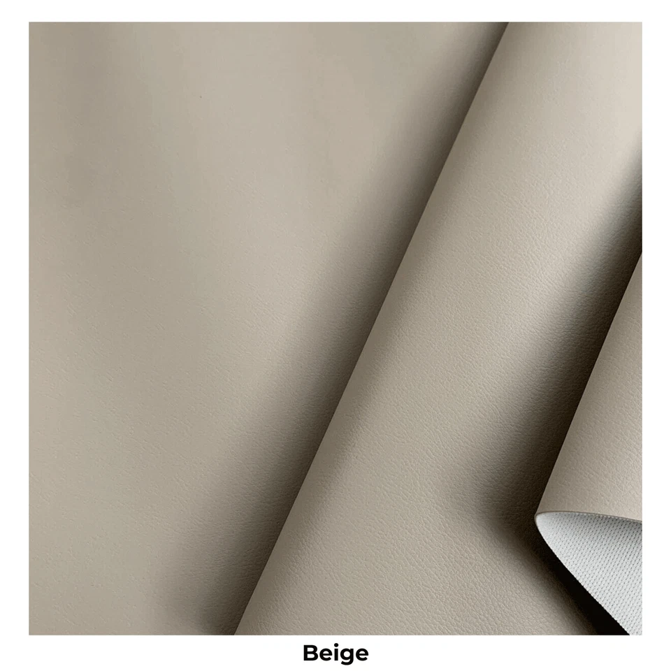 MARINE VINYL FABRIC BEIGE 10 METERS Faux Leather UV Boats Leatherette Upholstery - Image 1 of 4