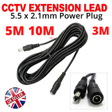 EXTENSION LEAD CABLE CORD FOR AC/DC 5V 9V 12V POWER SUPPLY ADAPTERS 2.1x5.5x10mm