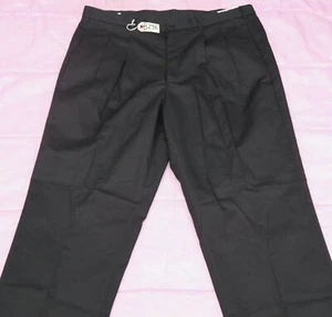 HENRY SEGAL BLACK Pants For MEN SIZE - W46 X L36- UN-HEMMED. TAG NO. B296 - Picture 1 of 4