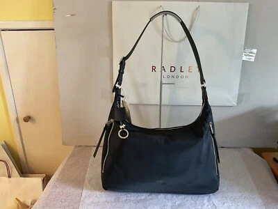 RADLEY Finsbury Park Responsible Black Zip Top Medium Shoulder Bag - Bnwt
