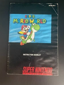 Super Mario World SOLO manuale istruzioni! (SNES, Super Nintendo) (MANUALI) - Foto 1 di 2