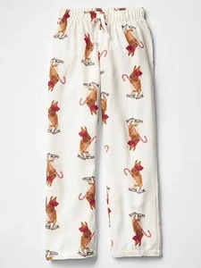 GAP Kinder Mädchen festlicher Flanell Pyjama Schlafhose 4 Jahre Neu mit Etikett $ 25 - Bild 1 von 1