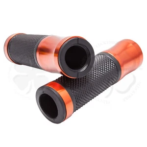 Orange CNC Shadow Hand Grip 7/8 Handle Bar 22mm Left Right Universal Gel - Picture 1 of 3