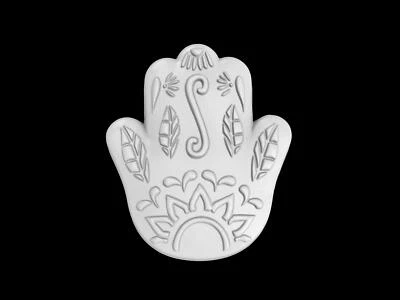 Hamsa Hand Mold, Bath Bomb Mold, Soap Mold, Chocolate Mold, Craft Mold - Image 1 of 4