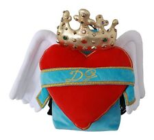 Dolce & Gabbana Jeweled Heart Wings Women's Backpack Authentic