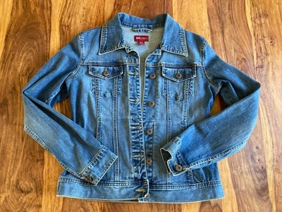 H&M L.O.G.G. Jeansjacke Damen Jacke Gr. DE 38 blau Casual-Look - Bild 1 von 4