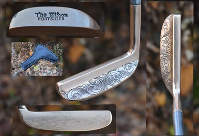 LEFT HAND The Wilson Portsider Stunning Gold Custom Putter Napa 8802 MILLED LH - Image 1 of 4