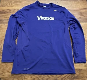 Nike Minnesota Vikings NFL Dri-Fit On Field Camisa Manga Larga XL Jugador Usado #83 - Imagen 1 de 8