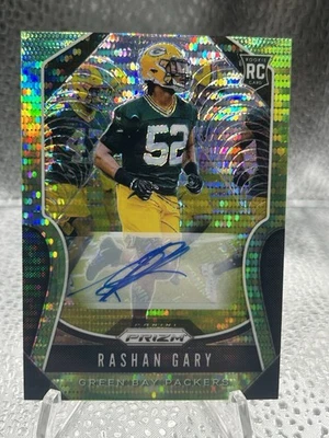 2019  Prizm - Rookies Rashan Gary #317 Neon Green Pulsar Prizm Rookie Auto - Image 1 of 2