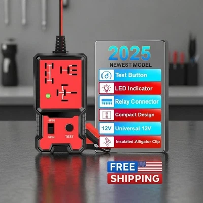 Nuevo Probador de Relé Electrónico Automotriz Universal 12 V Indicador LED Foto 1 de 4