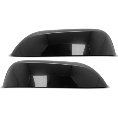 Пара гладких черных крышек зеркал для Ford Explorer 2016-2019 3,5 л 2,3 л с зажимом - Изображение 1 из 4