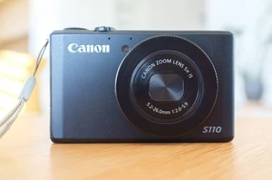 Canon PowerShot S110 Black 12.1MP Digital Camera - Picture 1 of 19