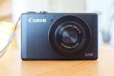Canon PowerShot S110 Black 12.1MP Digital Camera - Image 1 of 4