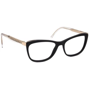 Versace Eyeglasses MOD. 3255 GB1 Black/Gold Semi Cat Eye Frame Italy 54[]17 140 - Picture 1 of 6