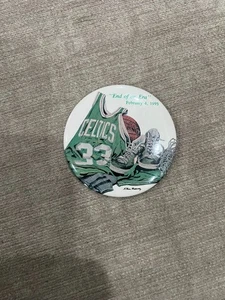 PREOWNED Larry Bird "End of an Era" Retirement Button - February 4, 1993 - Picture 1 of 2