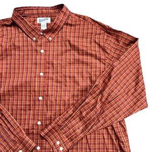 Duluth Trading Co. Mens 3XL Tall Relaxed Fit Plaid Button Down Casual Shirt - Picture 1 of 9