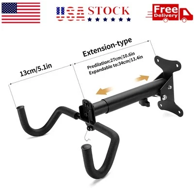 Estante de almacenamiento horizontal para bicicletas de montaje en pared resistente para garaje EE. UU. Foto 1 de 4