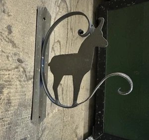 decorazione In Ferro Battuto Antica Cervo Daino Chalet Baita Montagna - Foto 1 di 7