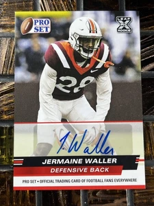 2022 Pro Set Draft #PSA-JW2 Jermaine Waller Autographs - Bild 1 von 2