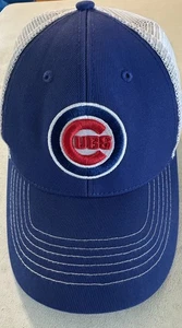 Chicago Cubs Fan Favorite Snapback Hat Mesh Trucker Blue Embroidered Snap Back - Picture 1 of 6