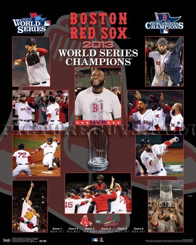 Boston Red Sox 2013 World Series Championship Picture Plaque Cover