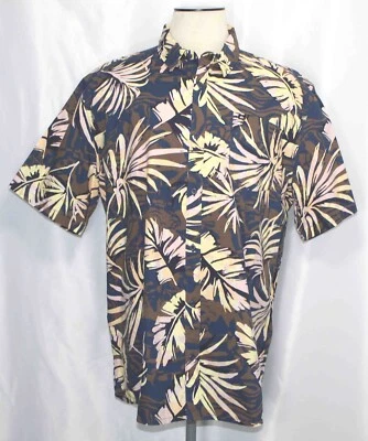 Quicksilver Hawaiian Brushed Palm Mens Shirt 2XL NEW with tags - Image 1 of 4