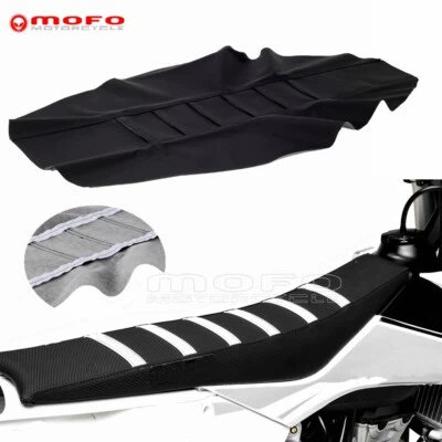 Black Ribbed Seat Cover For Honda CRF250F CRF150F XR650L CRF230F Off Road CRF450 - Image 1 of 4