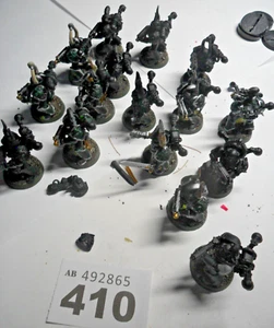 Warhammer 40k Chaos Marine Alpha Legion Marine cuscinetti in metallo rari W410 - Foto 1 di 6