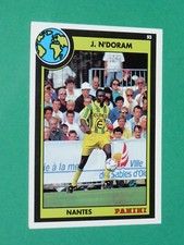 #52 JAPHET N'DORAM TCHAD FC NANTES CANARIS PANINI FOOTBALL CARD 93 1992-1993
