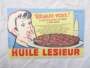 BUVARD / BLOTTING PAPER - HUILE LESSIEUR OIL - Y. ALEXANDRE / BUVARD EFGE - Picture 1 of 8